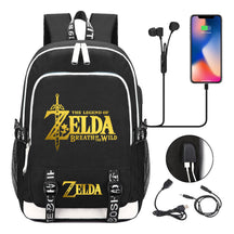 Golden Selda Kingdom Tears Usb Youth Student Backpack Men's And Women's Leisure Sports Backpack