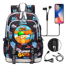 Printed Youth School Bag Usb Casual Backpack Travel Backpack