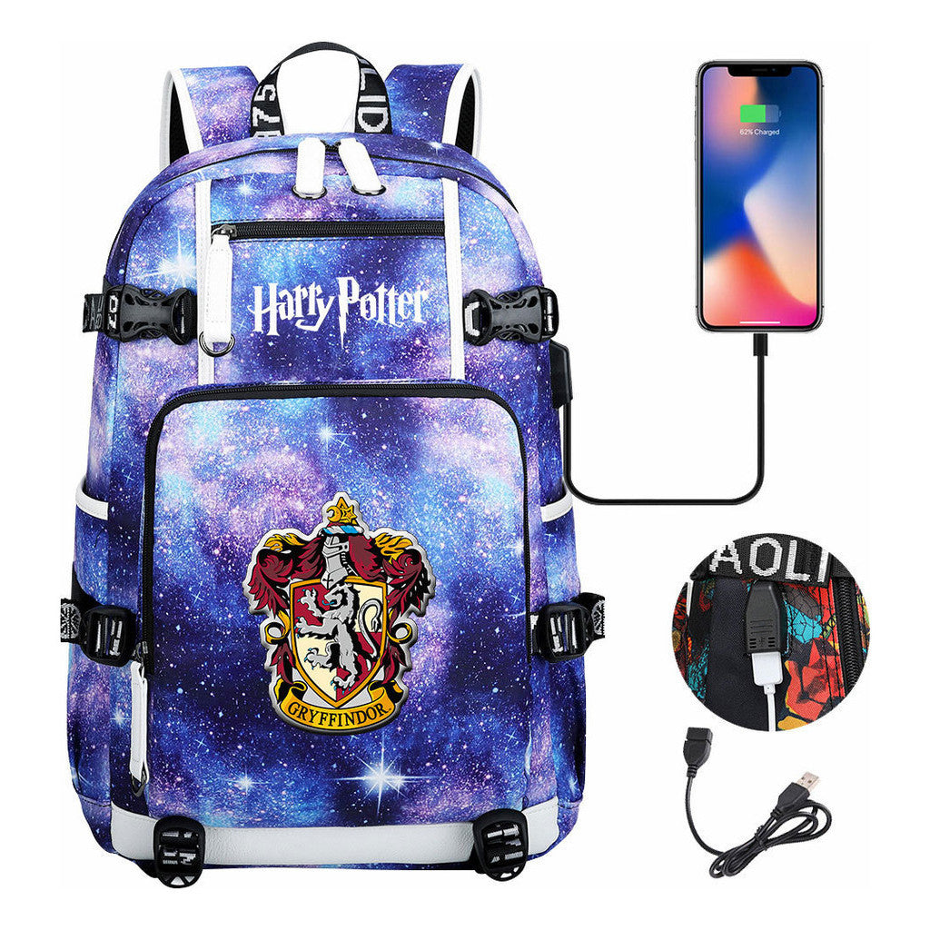 Magic School Usb Youth Student Backpack For Men And Women Leisure Travel Backpack