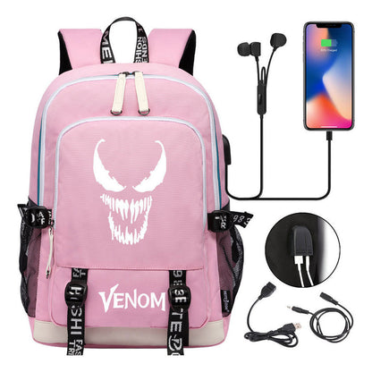 Youth Student Backpack Usb Men's And Women's Leisure Backpack