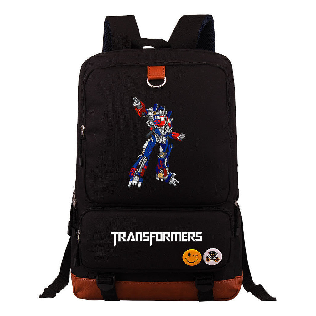 Transformed Mecha Youth Student Backpack, Men's And Women's Backpack, Travel Bag