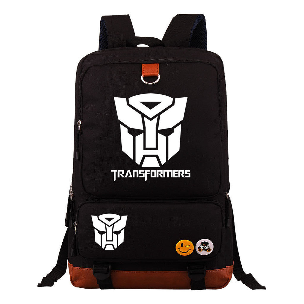 Cartoon Anime Transformation Mecha Student Backpack, Men's And Women's Backpack, Travel Bag