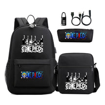 Usb Password Lock Student Backpack Three Piece Set Backpack Set