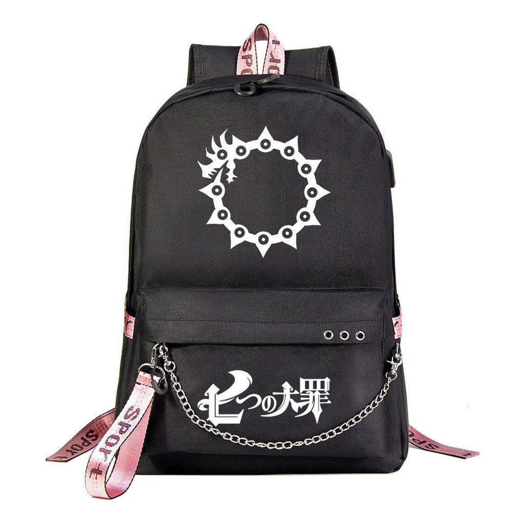 Usb Youth Student Backpack For Boys And Girls Leisure Travel Backpack