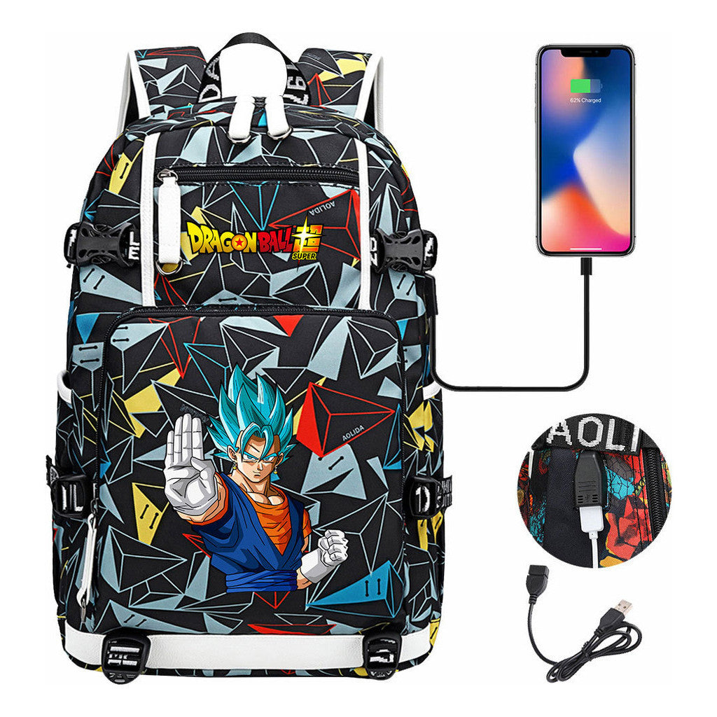 Usb Large Capacity Youth Student Backpack For Men And Women's Leisure Travel Backpack