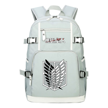 Giant Wings Of Cartoon And Anime Attack Student Backpacks, Men's And Women's Backpacks, Leisure Travel Backpacks