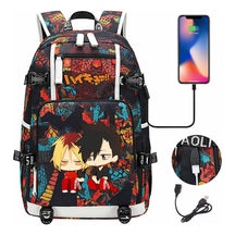 Volleyball Youth Usb Large Capacity Youth Student School Bag Men's And Women's Leisure Travel Backpack