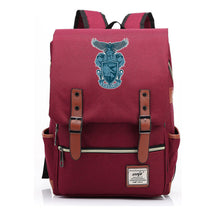 School Of Witchcraft And Wizardry Printed Student Backpack For Men And Women, Casual Belt Buckle, Classic Backpack