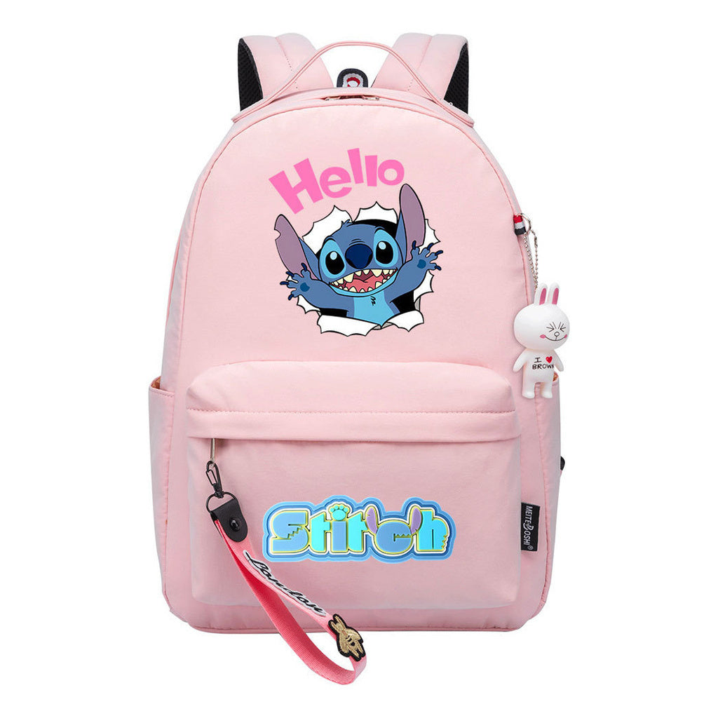 Interstellar Baby Stitch Printed Youth Student School Bag For Men And Women Leisure Travel Bag For Women Backpack
