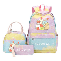 Corner Biology Student School Bag Lunch Bag Three Piece Set Backpack Set