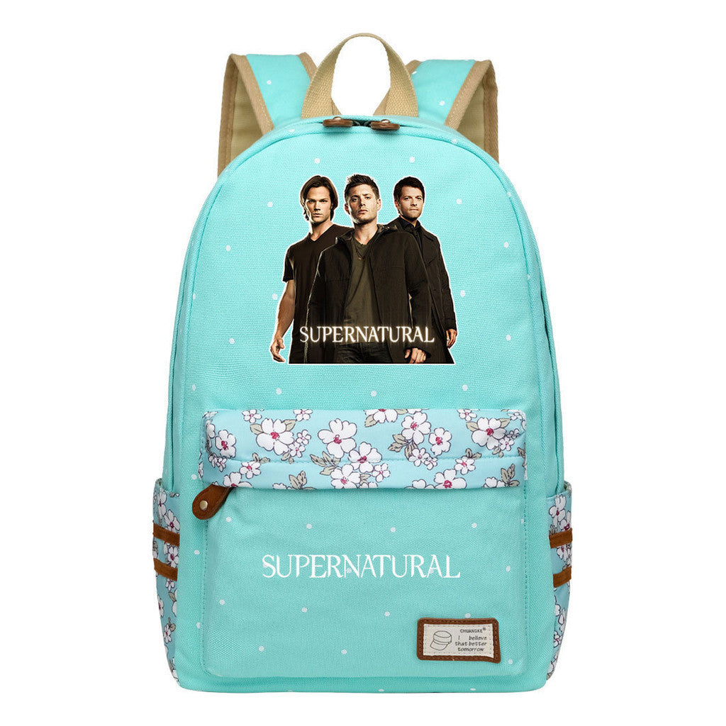 Evil Power Printed Youth And Girls School Bag Fashion Boy's And Girl's Leisure Backpack