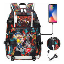 Printed Youth Student Backpack, Backpack, Leisure Travel Backpack