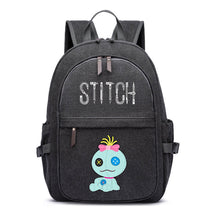 Anime Star Baby Stitch Printed Youth Student Backpack For Men And Women With Casual Woven Straps Backpack