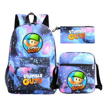 Printed Youth Student School Bag Three Piece Set Men's And Women's Shoulder Set Backpack