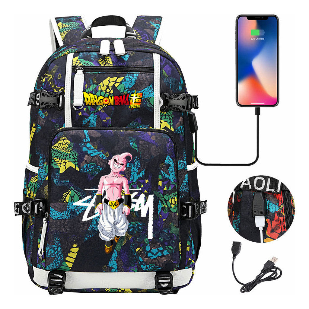 Fashionable Sun Wukong Usb Large Capacity Youth Student Backpack Leisure Travel Backpack
