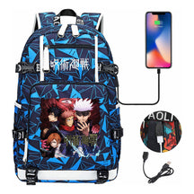 Printed Usb Youth Student Backpack Men And Women's Leisure Large Capacity Travel Backpack
