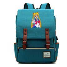 Anime Beauty Girl Warrior Youth Student School Bag Usb Men's And Women's Leisure Backpack