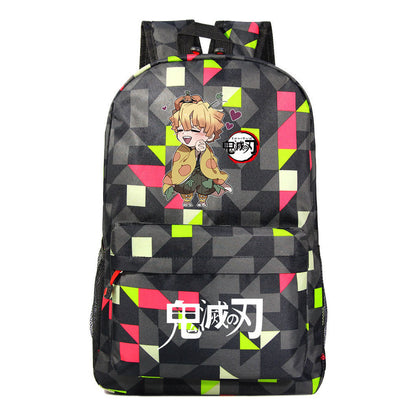 Comic Cartoon Fashion Printed Youth Student Backpack For Men And Women's Leisure Backpack