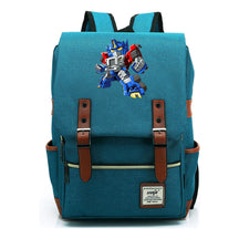 Transformed Mecha Printed Student Backpack For Men And Women's Leisure Backpack