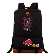 Cartoon Naruto Uchibo Youth Student School Bag Large Capacity Travel Bag Men's And Women's Backpack