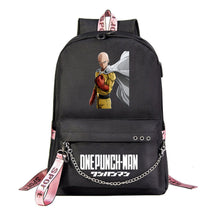 Comic One Punch Superman Printed Usb Youth Student Backpack Men's And Women's Leisure Travel Backpack
