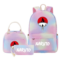 Naruto Student Girl Backpack Lunch Bag Three Piece Set Backpack Set