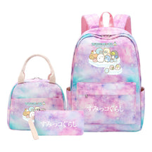 Game Corner Biology Youth Student Girls School Bag Lunch Bag Three Piece Set Backpack Set
