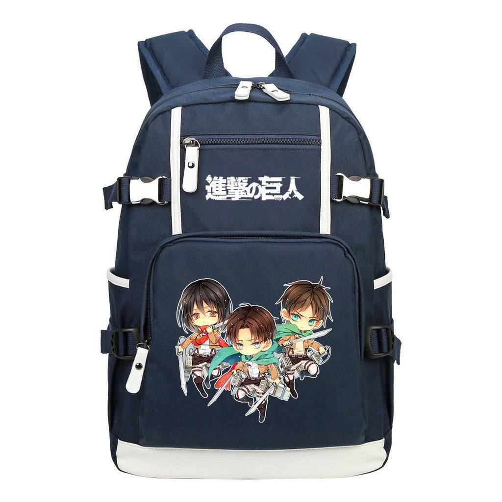 Giant Soldier Captain Alan Of Anime Attack Student Backpacks, Men's And Women's Backpacks, Leisure Travel Backpacks, Backpacks