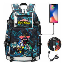 My Heroes Academy Usb Youth Student Backpack For Men And Women's Travel Backpacks