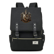 Academy Of Magic Teen Student School Bag Usb Casual Belt Buckle Backpack