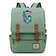School Of Witchcraft And Wizardry Student Backpack Usb Men's And Women's Leisure Belt Buckle Backpack