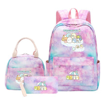 Corner Biology Student School Bag Lunch Bag Three Piece Set Backpack Set