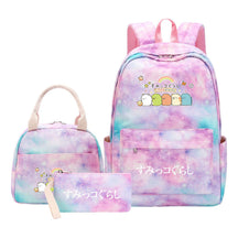 Corner Biology Student School Bag Lunch Bag Three Piece Set Backpack Set