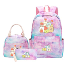 Game Corner Biology Youth School Bag Lunch Bag Three Piece Set Backpack Set