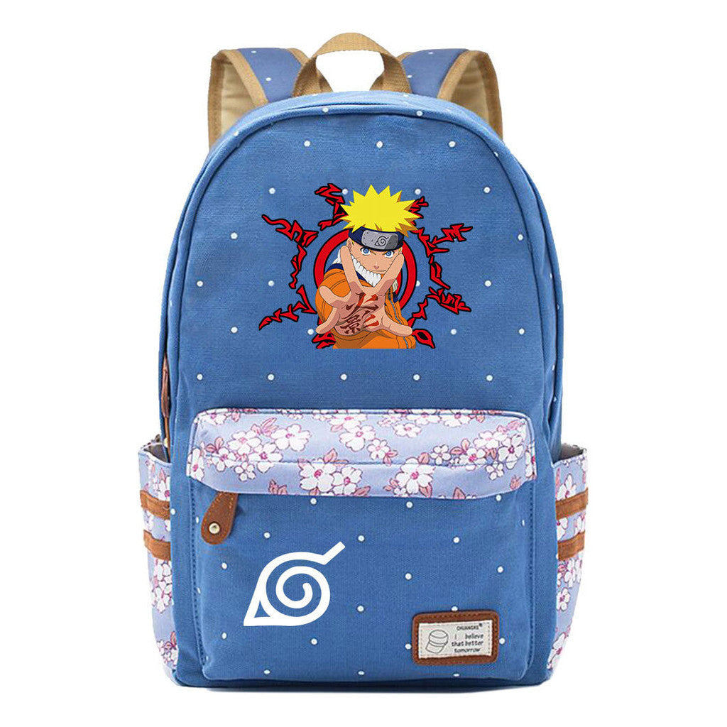 Naruto Youth Student School Bag Fashion Casual Backpack