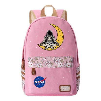 Fashionable Printed Student Backpack From Nasa, Casual Backpack