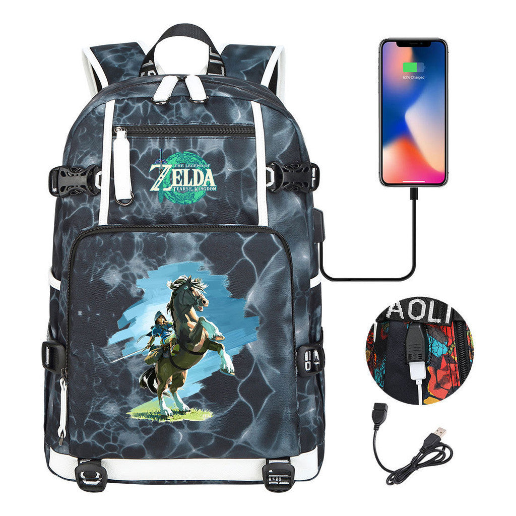 Printed Teenage Student Backpack For Men And Women's Travel Backpacks