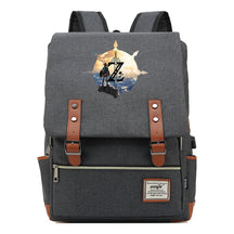Game Tear Print Of The Kingdom Of Zelda Youth Primary And Secondary School Student Backpack Usb Men's And Women's Leisure Backpack