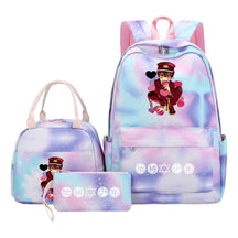 Teenage Student Girl Backpack Lunch Bag Three Piece Set Backpack