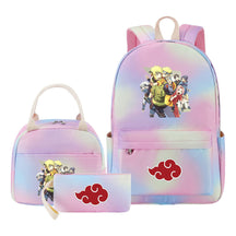 Naruto Girls School Bag Lunch Bag Three Piece Set Backpack Set