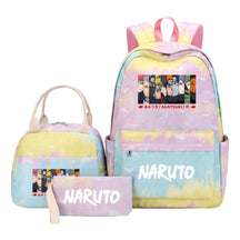 Naruto Student Girl Backpack Lunch Bag Three Piece Set Backpack Set