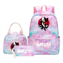 Naruto Student Girl Backpack Lunch Bag Three Piece Set Backpack Set