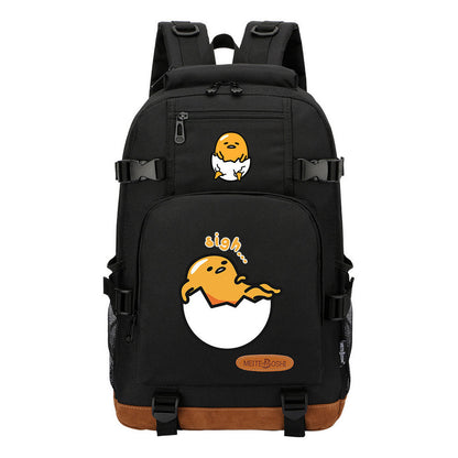 Lazy Egg Teenage Student Backpacks Boys And Girls Backpack