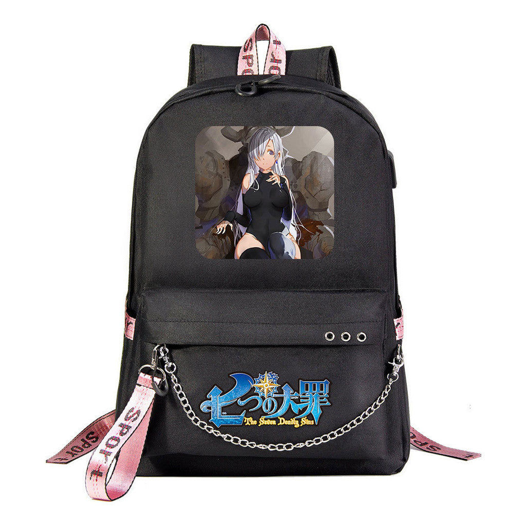 Usb Youth Student Backpack For Boys And Girls Leisure Travel Backpack