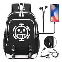 Pirate King Youth School Bag Usb Men's And Women's Leisure Backpack