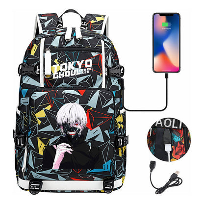 Usb Large Capacity Student Backpack For Leisure Travel Backpack