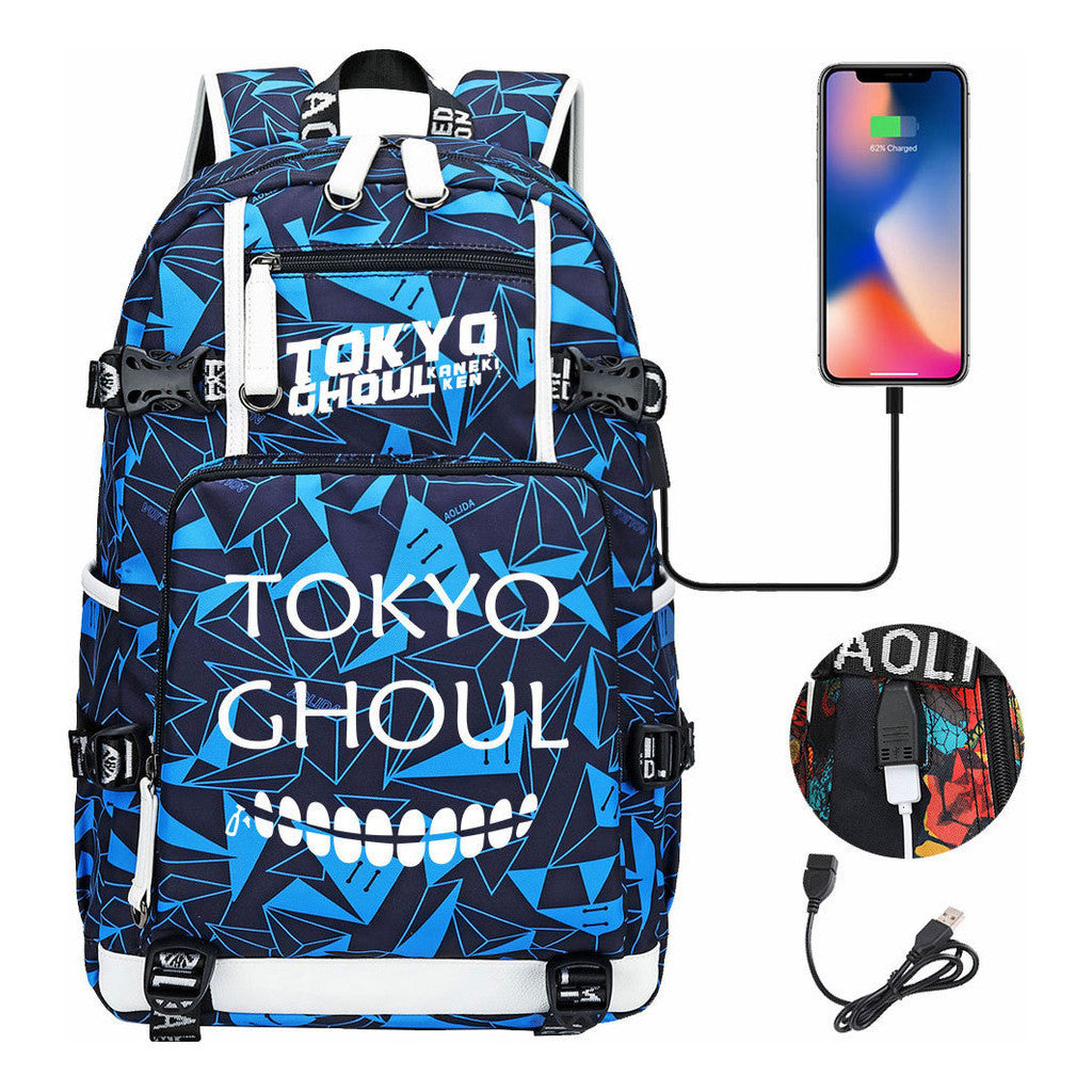 Usb Large Capacity Youth Student Backpack For Leisure Travel Backpack