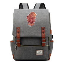 School Of Witchcraft And Wizardry Youth Student Backpack Usb Leisure Belt Buckle Backpack