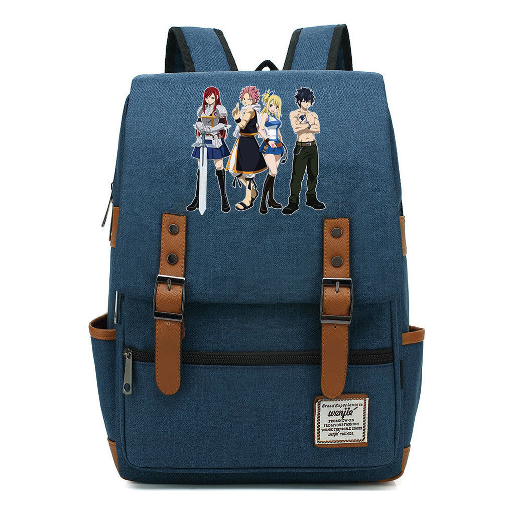 Printed Schoolbags Young Students And Classic Backpacks With Belt Buckles Men And Women.