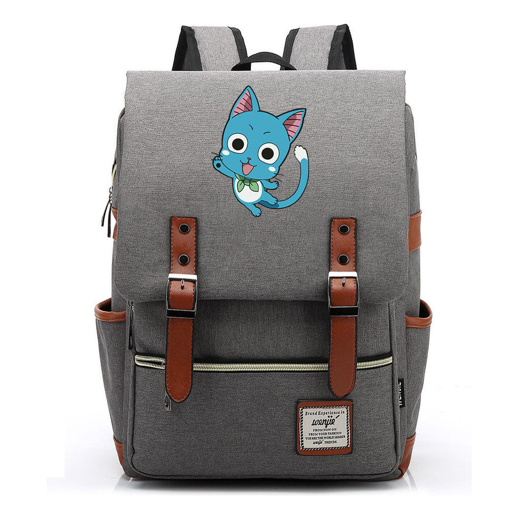 Printed Schoolbags Young Students And Classic Backpacks With Belt Buckles  Men And Women 38*27*12.5cm